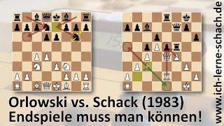 Zuschaueranalyse: Orlowski vs. Schack (1983, "Endspiele muss man können!")