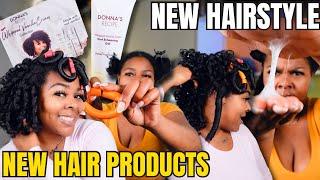 NEW Donna’s Recipe Whipped Vanilla Cream Review + Flex Grip Roller Hairstyle Tutorial - THE TEA!!!