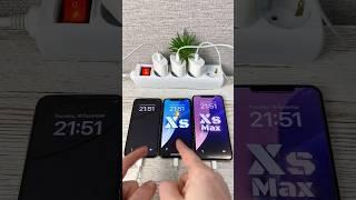 iPhone X VS Xs VS Xs Max Power On Boot Speed Test Comparision