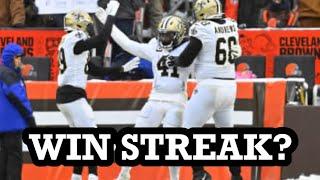 Saints Get a HUGE WIN in the Snow vs Cleveland! 2 In a Row!