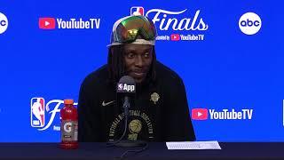 Boston Celtics' Jrue Holiday Postgame Interview After Winning NBA Finals Against Dallas Mavericks