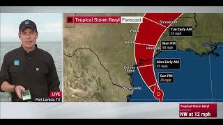Tropical Storm Beryl Threatens Texas Coast - Live In Port Lavaca With Meteorologist Reynolds Wolf