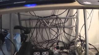 Neal Vlog #1: Desk Cable Management Is Really A Pain 7-26-14