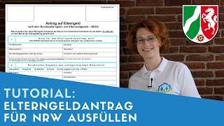 ▶ Elterngeldantrag für NRW ausfüllen + Tipps