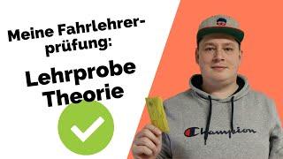 Fahrlehrerprüfung - Lehrprobe Theorie (Punktlandung)