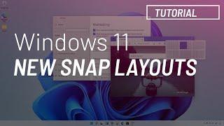 Windows 11: New Snap Layouts to manage windows with maximize button