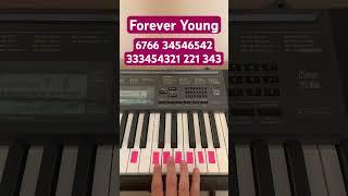 How To Play Forever Young - Alphaville | Easy Piano Tutorial #shorts