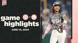 Marlins vs. Nationals Game Highlights (6/14/24) | MLB Highlights