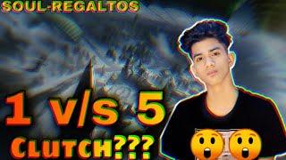 1v5 Clutch By Soul Regaltos Pubg mobile|Best clutch-Royal warrior