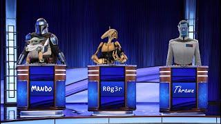 Galactic Jeopardy! 3 Mando (Feat. Grogu!)  vs. Thrawn vs. R0g3r the Battle Droid!