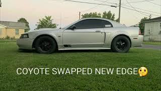 NEW EDGE STICK SHIFT COYOTE SWAPPED MUSTANG DOING DAMAGE