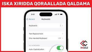 Iska xir in uu telkaaga kaa qaldo qoraallada! (iPhone iyo Android)