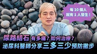 十分之一的機率會中標！尿路結石有多痛？如何治療？泌尿科醫師分享「三多三少」預防撇步【幸福醫師 莊豐賓醫師】