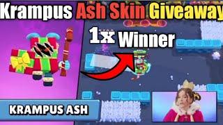 Krampus Ash Skin Giveaway  Winner #brawlstars #giveaway #Krampusash