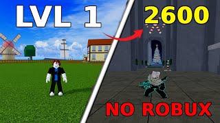 NOOB To PRO With NO ROBUX In Blox Fruits Roblox #ep.1