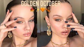 GOLDEN OCTOBER quick & easy fall makeup look | drugstore