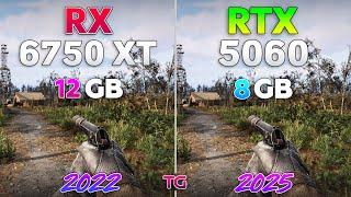 RTX 5060 vs RX 6750 XT - Test in 10 Games