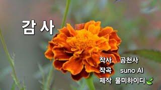 #찬양시노래ㅣ감사ㅣ곰천사 작사ㅣ제작 물미 하이디 suno AI