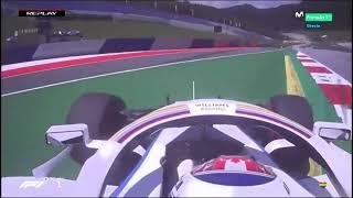 Battias Henderson Crashes his Williams FW43