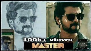 How to draw Vijay ||MASTER|| ARTZ WORLD ARTZ BY BHAAGI