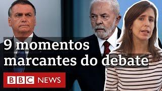 Os momentos mais marcantes do último debate entre Lula e Bolsonaro