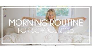 Morning routine for school 2015