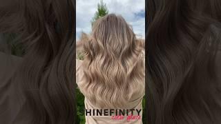 Beige Blonde Highlights Wella Shinefinity #wella #hair #hairstyle #beautiful