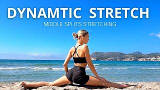 10 MIN. DYNAMIC STRETCH - for flexibility before or after a workout | middle splits focus