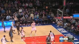 Victor Oladipo blocks Carmelo Anthony and hits the 3 - Magic @ Knicks - 2013.12.06