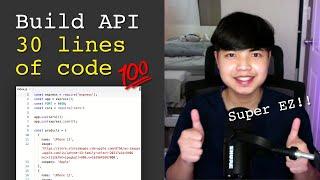 สร้าง API ของตัวเองง่ายๆ แบบเขียนโค้ดไม่เกิน 30 บรรทัด  WOW!! ‍