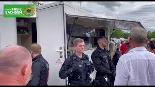  27.07. #Gera - #Polizei schließt Eis-Stand bei Versammlung 