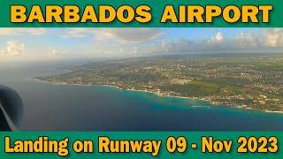 Landing at Barbados Airport - November 2023