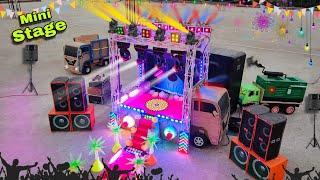 Mini Stage Making At-New Home Dj Toy science project mini stage loading Sharpy light dj box dj set