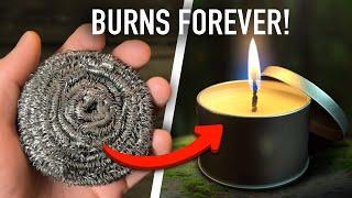 How To Make an INFINITE CANDLE Wick – Burns Forever!