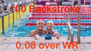 McKeown vs O‘Callaghan 100 Back 0.08 over WR at AUS Olympic trials 2024