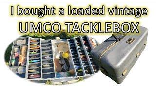 Vintage UMCO Model 1000A Tacklebox Full of Lures