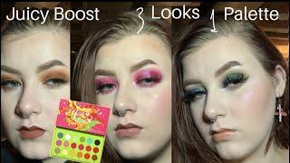 Coloured Raine Juicy Boost 3 Looks 1 Palette | kealeysbeauty