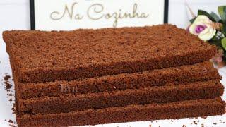 MASSA CHIFFON 2.0 GRANDE VERSÃO DE CHOCOLATE - MASSA PARA BOLO DE 6kg OU MAIS | Bru na Cozinha |