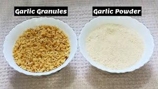 How To Make Garlic Powder & Garlic Granules/Garlic Powder & Garlic Granules Recipe/Rajan Singh Jolly