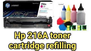 215A 216A Toner cartridge refill/reuse/recycling.HP Color LaserJet Pro M155nw M183fdw W2410A printar