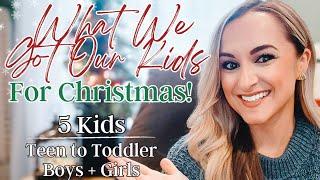 *NEW* WHAT I GOT MY 5 KIDS FOR CHRISTMAS 2023  // Teen to Toddler // Boys & Girls!