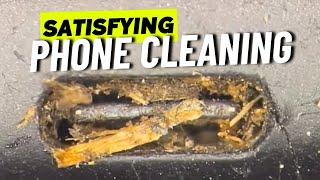 Phone Cleaning You Have Never Seen Before. ASMR Cleaning Under The Microscope.