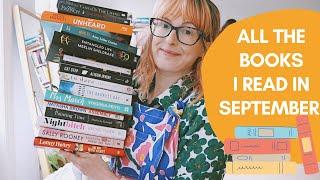 All The Books I Read in September  | Reading Wrap Up