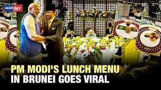 Here's what PM Modi was offered to eat at grand Brunei palace - Watch