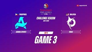 Aurora vs TODAK GAME 3 Snapdragon Pro Series Season 6 | RORA vs TDK ESPORTSTV