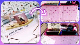 Diy Organiser For School Project And Household Use Ghar Pe Banaye Creative Storage Box Or Organiser