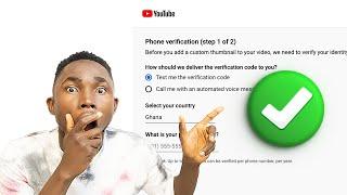 How to Verify Your YouTube Channel - Verify Phone Number
