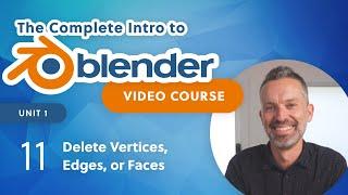 Blender Beginner Tutorial – Delete Vertices, Edges or Faces