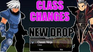 AQW New Classic Ninja Class Drop! And New Ninja Class | Changes to Master of Moglins + More