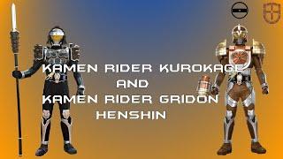 Kamen Rider Gridon and Kurokage Henshin